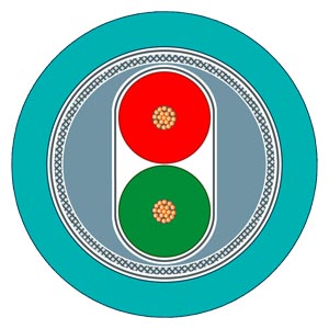 原装蓝色DP总线 (1m)